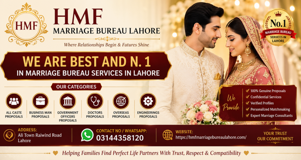 Hmf marriage Bureau Lahore