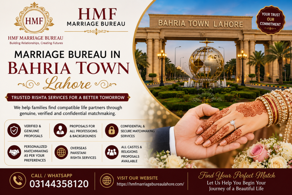 Marriage Bureau in Bahria Town Lahore